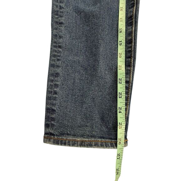 Driftwood Gizelle Tapered Leg Cropped Jeans Women Size 27 Exposed Button Front - Picture 11 of 11
